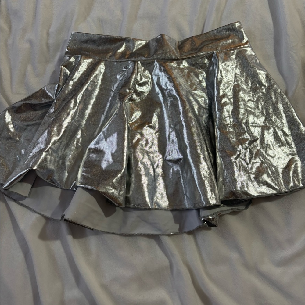sliver skater skirt